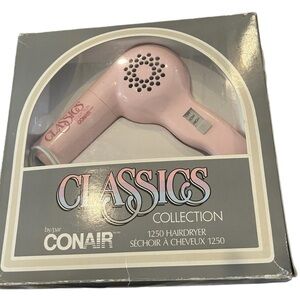 Vintage/Retro Conair Pink Hair Dryer. New in original packaging